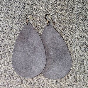 Nickel & Suede Earrings